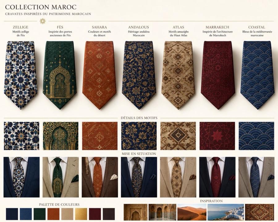 Collection Maroc — styled on suits